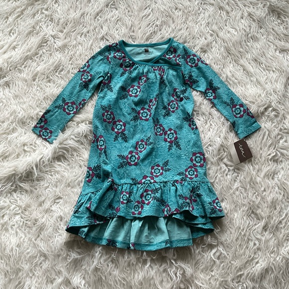 Blue Floral Flounce Dress | Poshmark